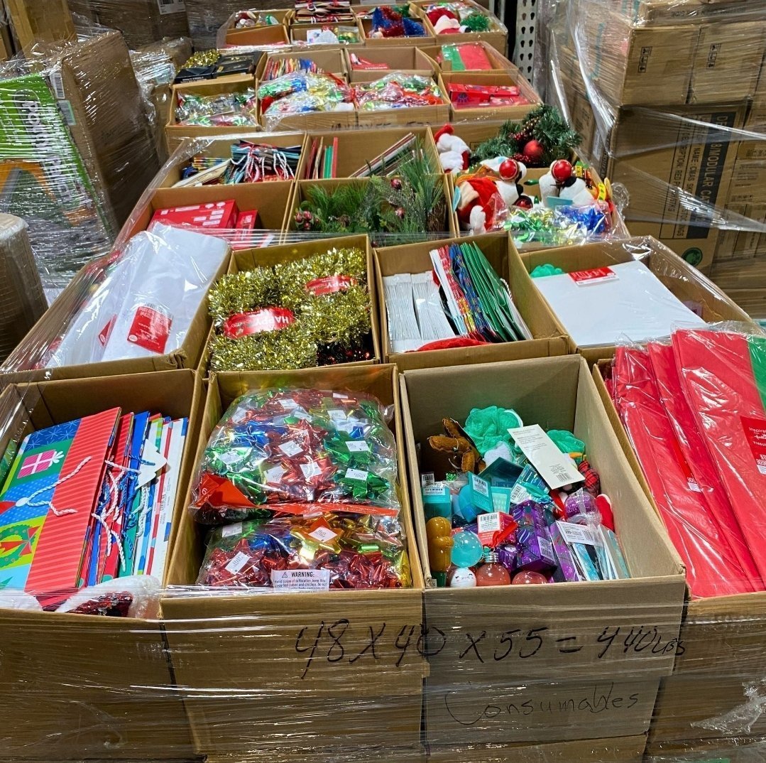 1000027372 Wholesale Christmas Wonderland Pallets – Festive Mixed Holiday Lots (300–400 Items)