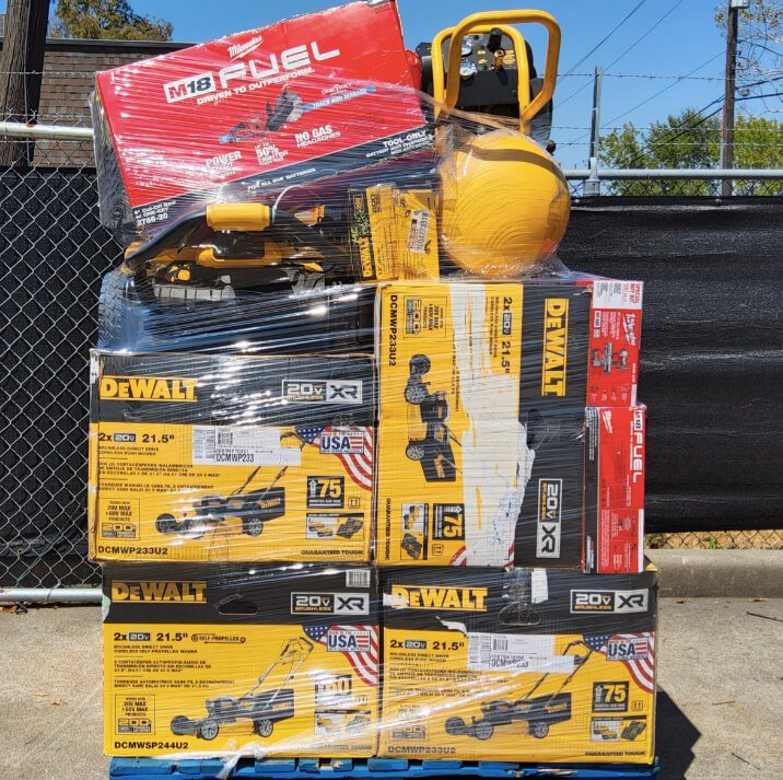 mixed MILWAUKEE & DEWALT TOOL palletdr Milwaukee & DeWalt Tool Pallet Liquidation