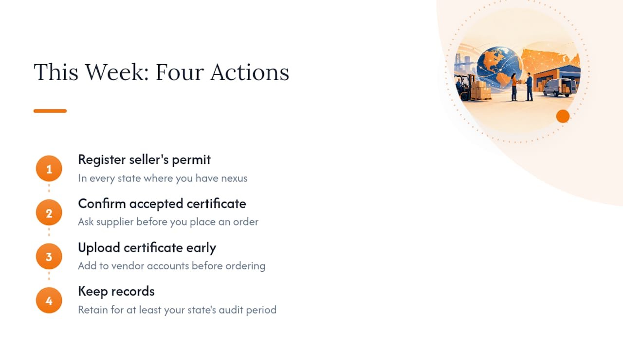 Four steps for resale tax compliance