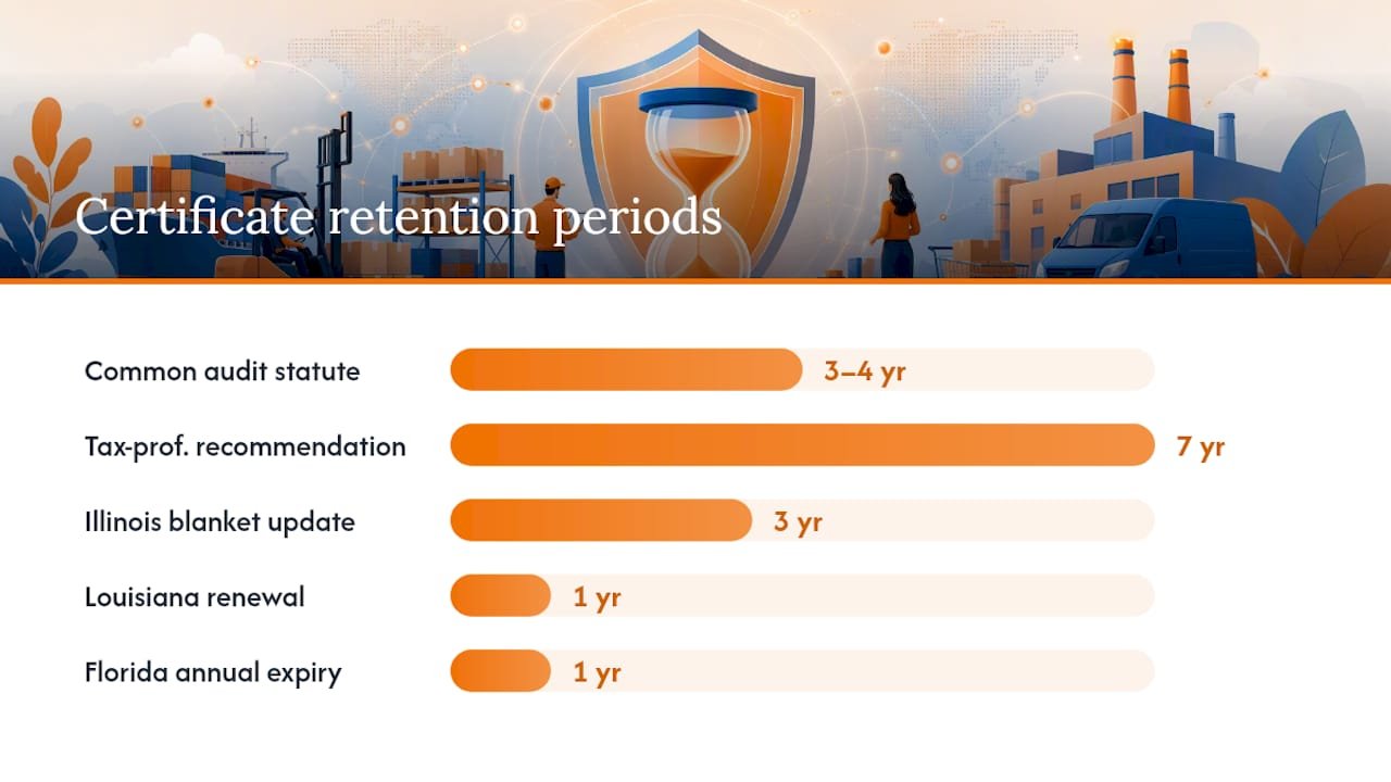 How Long Do You Keep Resale Certificates, and What Triggers an Audit? — overview diagram