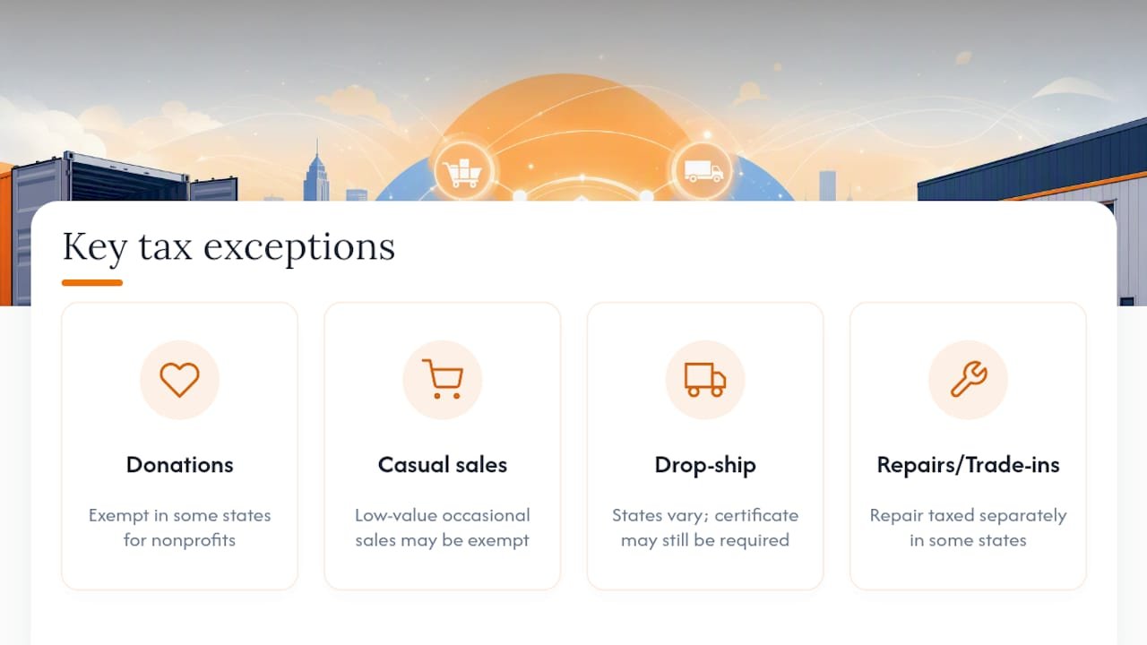Exemptions and Exceptions Worth Knowing — overview diagram