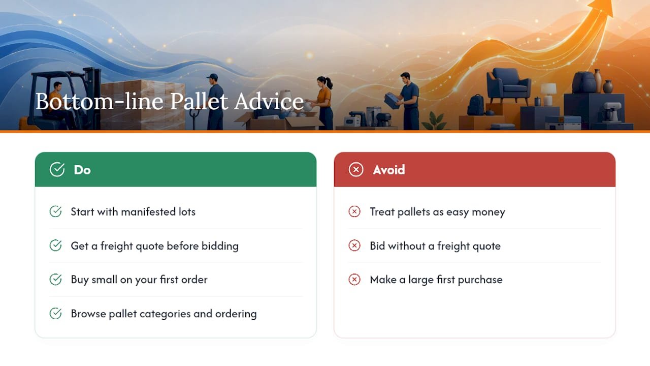 The Bottom Line on Amazon Pallet Myths — overview diagram