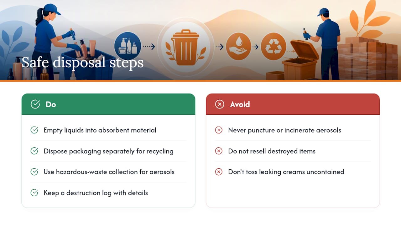 What's the Safest Way to Dispose of Expired Cosmetics? — overview diagram